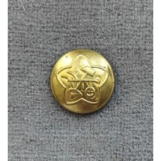 Пуговица Рабоче-Крестьянской Красной Армии, обр. 1918г., диаметр 14 мм. Желтый прибор.